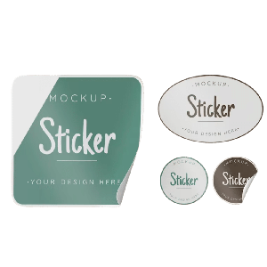 Sticker with Die-cut Mask/Overlay